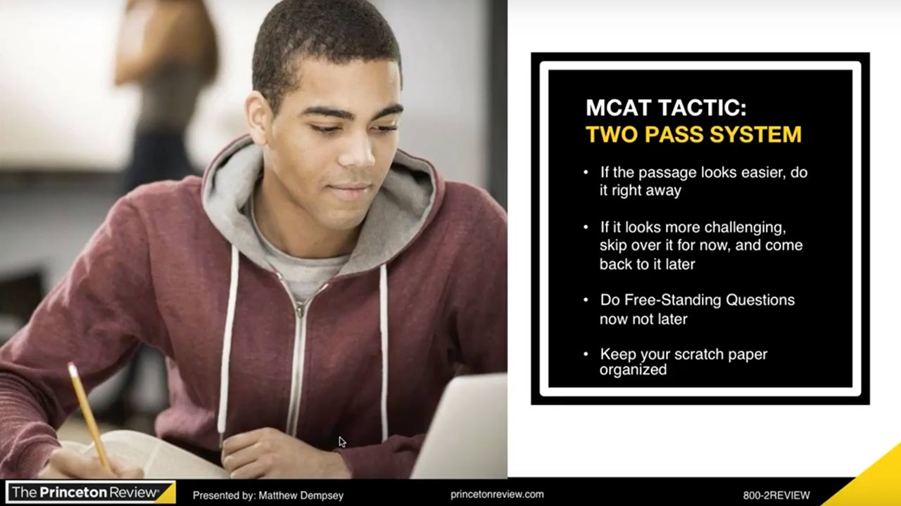 screenshot MCAT Spotlight: Critical Analysis and Reasoning Skills