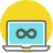Infinity bubble icon